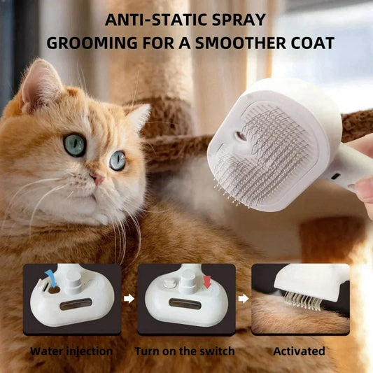 Pet Spray Grooming Comb Remove Floating Hair Fluffs Hair Water Steam Styling for Dogs Cats accessories - Pet Suppie
