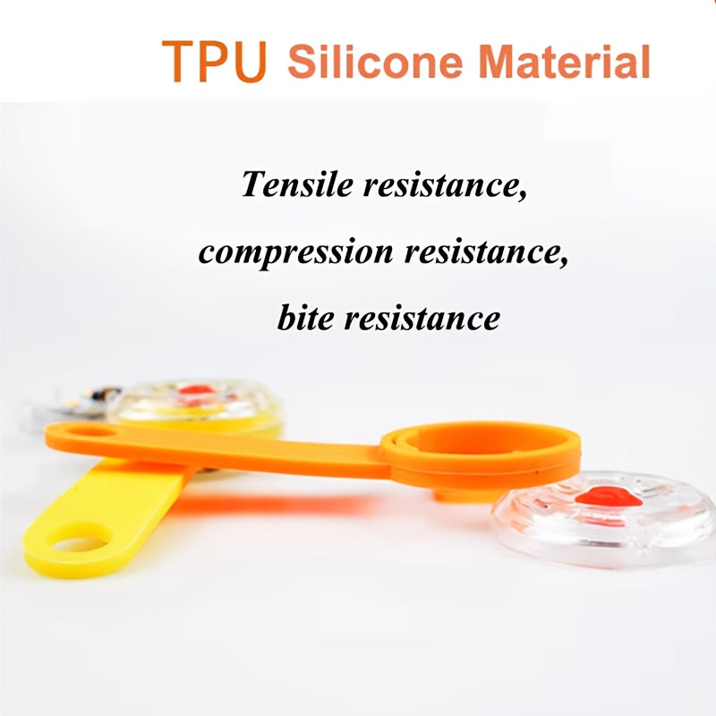 1pc Rechargeable Pet Collar Pendant | Puppy Leash Accessory, Silicone Dog Necklace with USB Charging, Polymer Lithium Battery