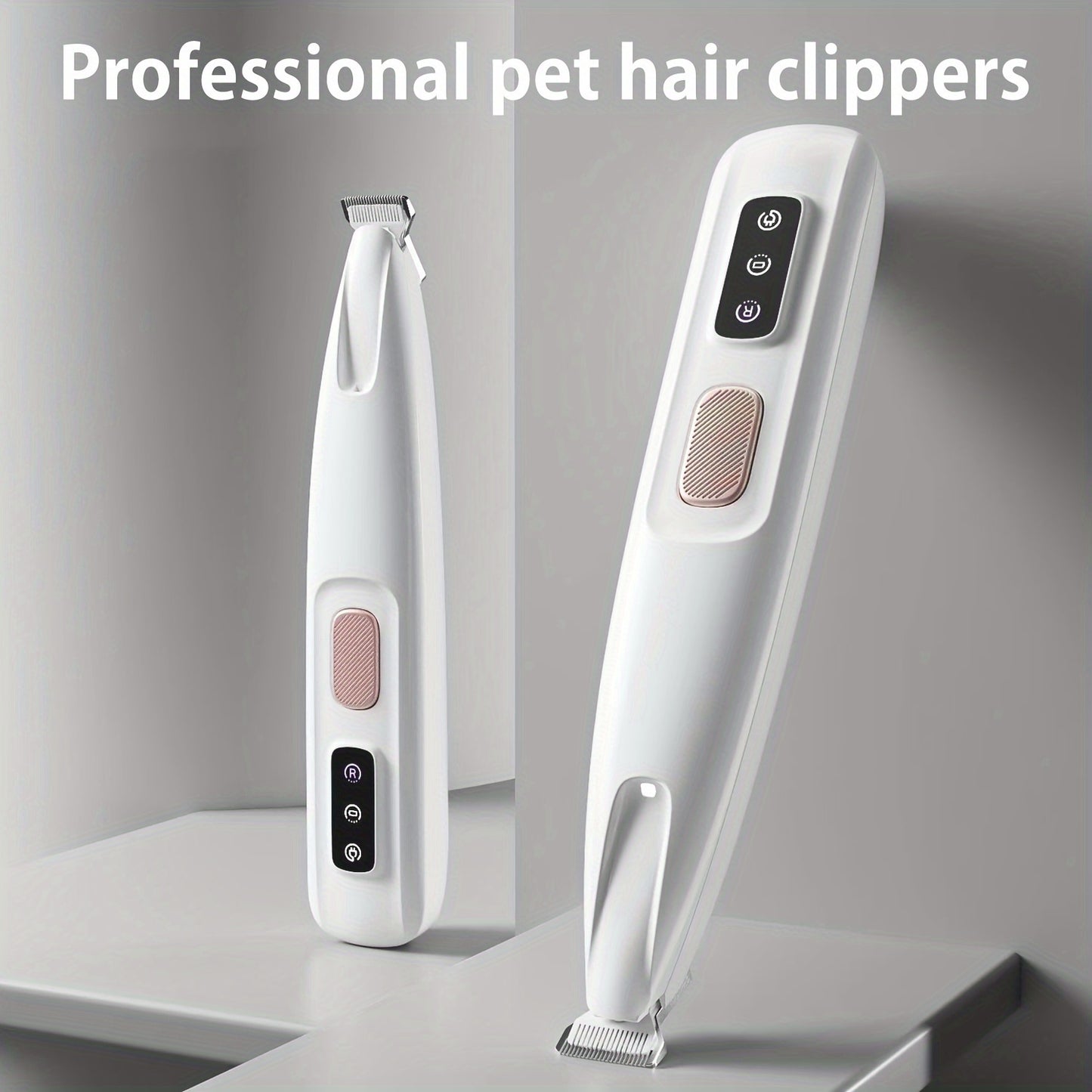1pc MIAOQUANJI USB- Corded Pet Hair Clipper & Trimmer with Low-Noise Motor, LED Light, USB - Suitable for Dog Grooming, Clippers for Paws, Ears, Face, Hair Removal