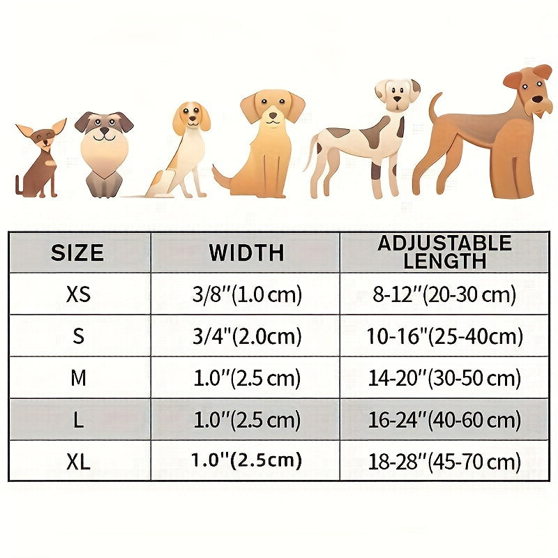 1pc Reflective Striped Dog Collar Escape Proof Nylon Dog Collar With Quick Release Buckle For Small Medium Large Sized Dogs Christmas Gift