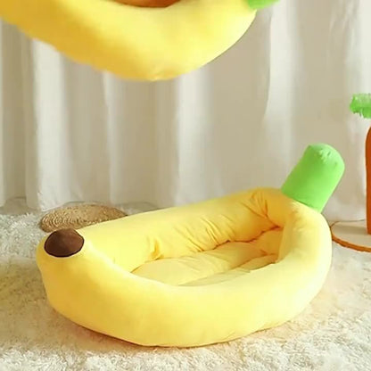 [Banana Pet Nest] 1pc Yellow Banana Shaped Nest | Disassembled and Washable, Small and Medium-Sized Pet Bed for Cats and Dogs