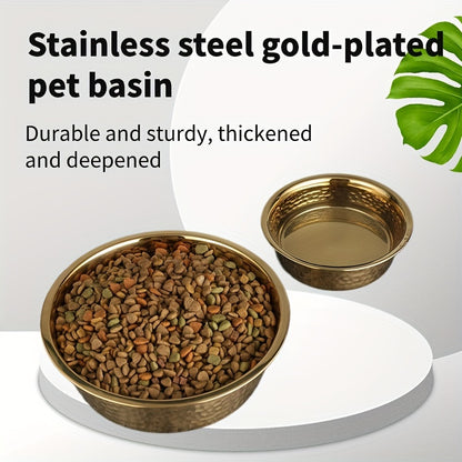 Heavy-Duty Stainless Steel Dog Bowl with Heavy Base - Heavy-Duty Feeding Dish for Large Dogs, Puppies, for, outdoors, Camping & Travel - Durable Pet Dish