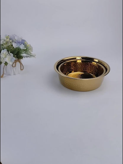 Heavy-Duty Stainless Steel Dog Bowl with Heavy Base - Heavy-Duty Feeding Dish for Large Dogs, Puppies, for, outdoors, Camping & Travel - Durable Pet Dish