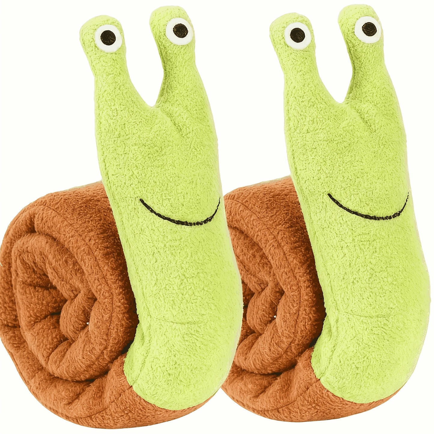 Slow Feeder Snail Dog Toy with Squeaker - Interactive Foraging Puzzle for teething Puppies, Slow Eating Feeder for all Breed Sizes, Mental Stimulation & Digestive Health, Durable Soft Chewable Snail Doll for Puppies & Dogs