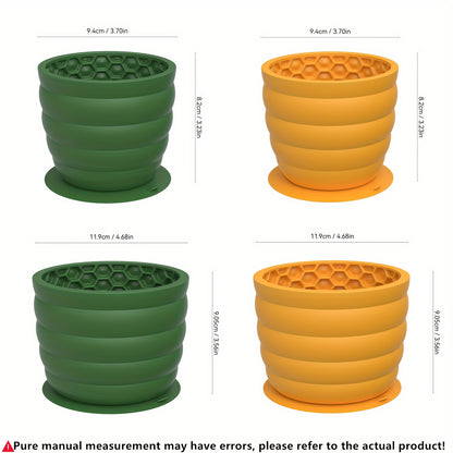 NeslGenc Slow Feed Dog Bowl with Slow Feeder Dish - Non-Slip Suction Cup Base, Slow Eating Pet Dispenser for Small & Medium Dogs, for Puppies & Kittens Suitable for Dogs and Cats