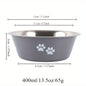 1PC Non-slip Dog Bowls For Small Medium Large Dog Feeder Bowls Drinkers Stainless Steel High Capacity Pet Feeders Dogs Accessories