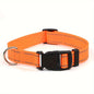 1pc Reflective Striped Dog Collar Escape Proof Nylon Dog Collar With Quick Release Buckle For Small Medium Large Sized Dogs Christmas Gift