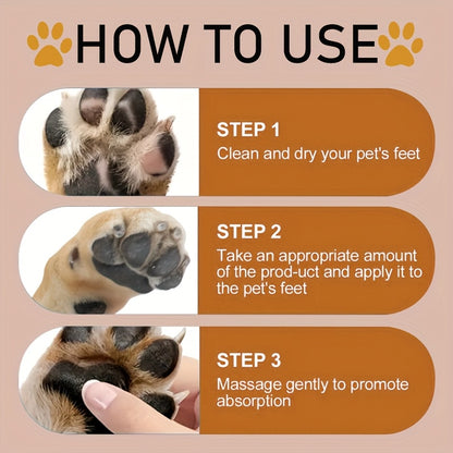 Coconut Oil Pet Hand and Foot Care Cream Deeply moisturize paws, provide long-lasting moisturization, say goodbye to roughness, dryness, gentle care for pets, keep pets paws nose, moisturizing and gentle, portable, suitable f