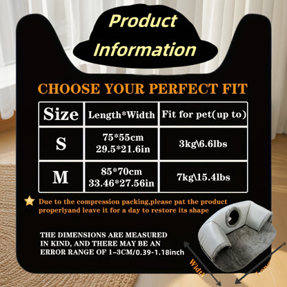 3-in-1 Non-Slip Cozy Cat Tunnel Bed - Play Mat & Warm Nest for Small to Medium Cats, Rabbits & Hamsters