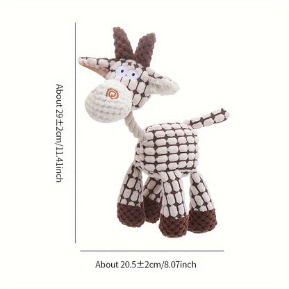 Plush Donkey Shaped Pet Dog Toy, Bite-Resistant and Grinding Teeth, Plush Toy with BB Sound