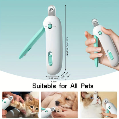 PetGroomPro Adjustable Aperture Nail Clippers for Cats and Dogs, Professional Grooming Tool, Plastic, No Battery Required, Ideal for Small to Large Pets