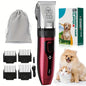 Professional USB- Electric Dog & Grooming Kit with Thick Ceramic Clippers, Brush & Measuring Tool - Low-Voltage Pet Hair Trimmer Suitable for &, for Dogs, Cats, Puppies, Kittens